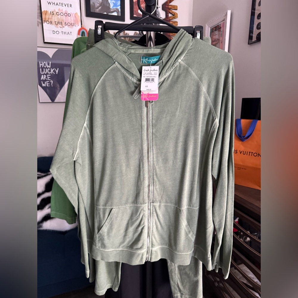 NWT fresh produce jacket size large